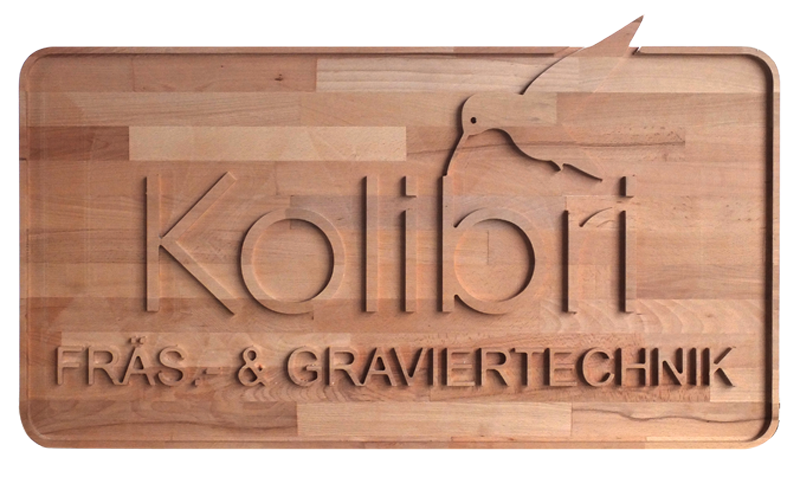 Holzschild gefräst